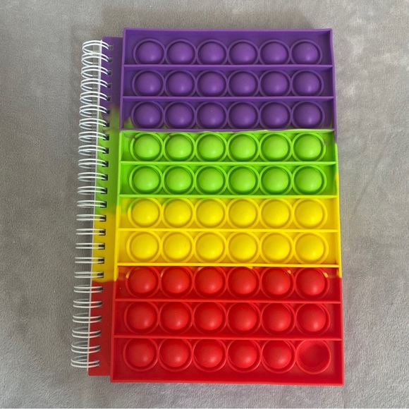 Bubble Pop Fidget 5 Piece School set. notebook pencil bag keychain pencil extend - Picture 4 of 8